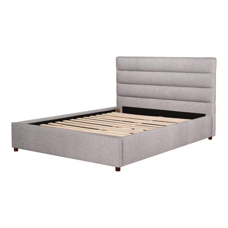 Takio Queen Bed Light Grey