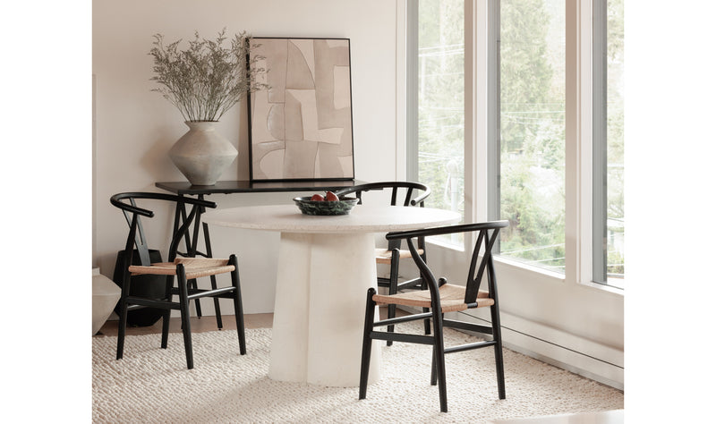 Ventana Dining Chair Black And Natural-M2