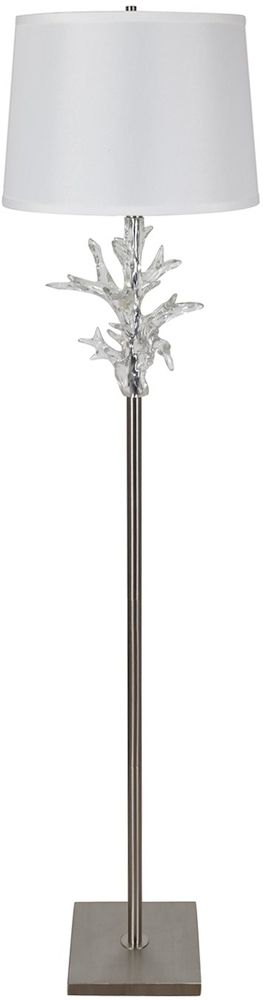 Crystal Coral Clear Floor Lamp (6595258876000)