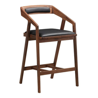 Padma Counter Stool Black - Al Rugaib Furniture (4583169163360)