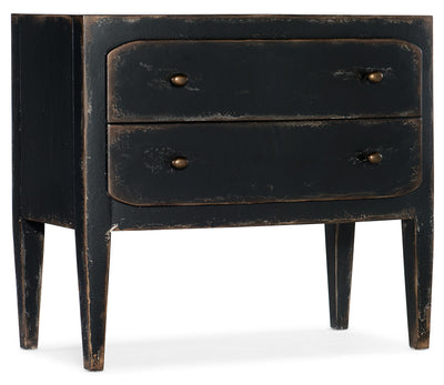 Two-Drawer Nightstand- Black - Al Rugaib Furniture (4688710860896)