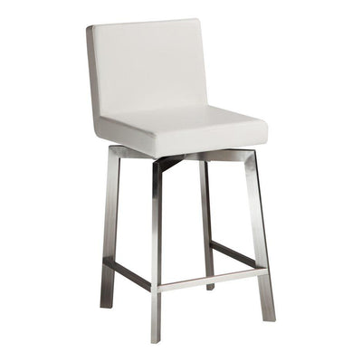 Giro Swivel Counter Stool White - Al Rugaib Furniture (4583159398496)