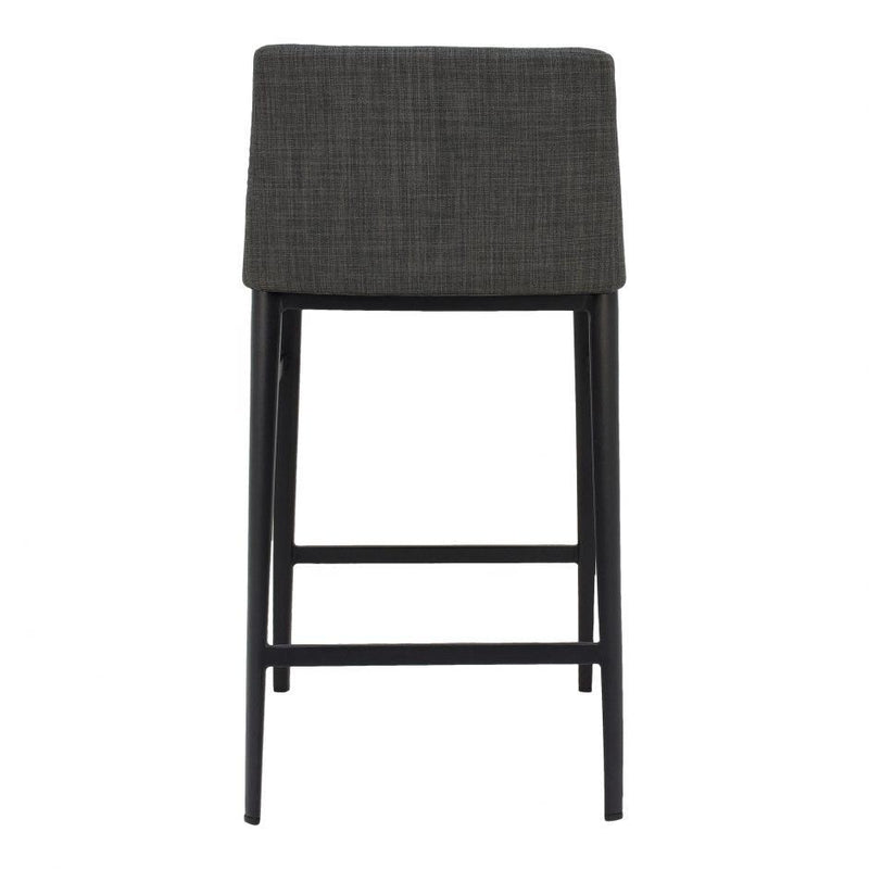 Baron Counter Stool Charcoal - Al Rugaib Furniture (4583156154464)