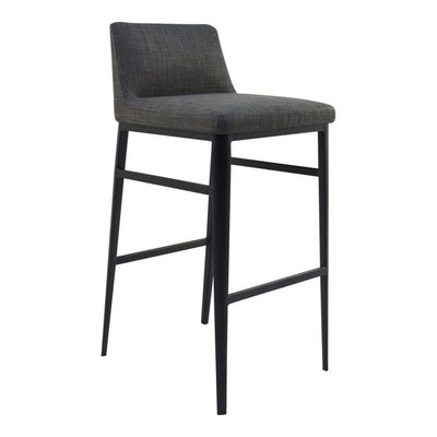 Baron Barstool Charcoal - Al Rugaib Furniture (4583214841952)