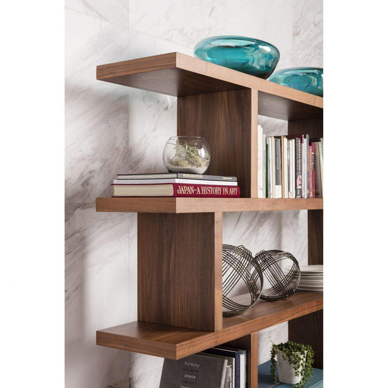 Miri Shelf Large Walnut - Al Rugaib Furniture (4583152320608)