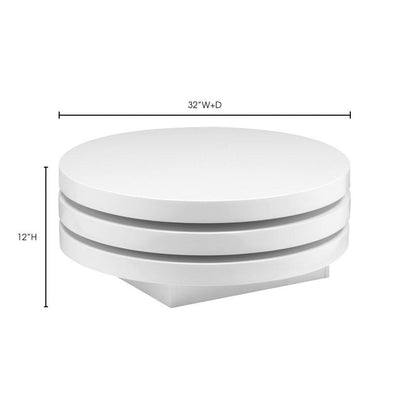 Trono Coffee Table White - Al Rugaib Furniture (4583163199584)