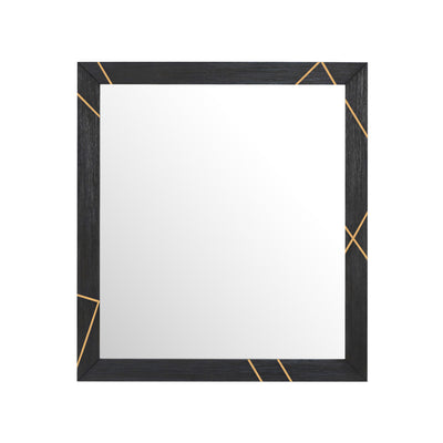 Wood & Metal Inlay Mirror (6629785763936)