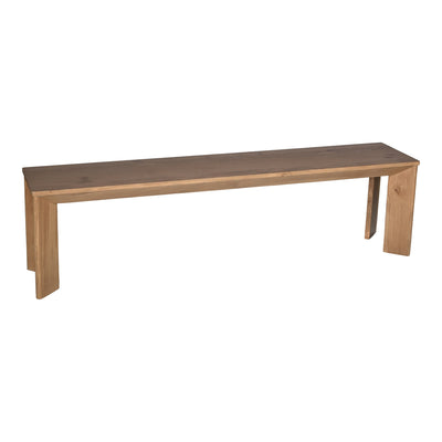 Angle Oak Dining Bench Large