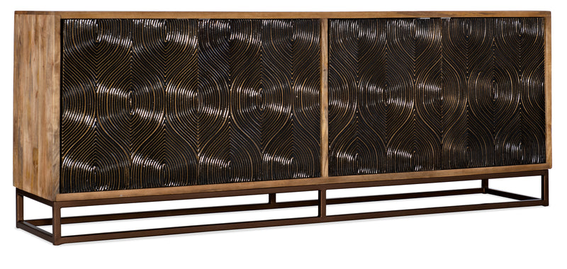 Swirl Door Entertainment Console - Al Rugaib Furniture (4688723935328)