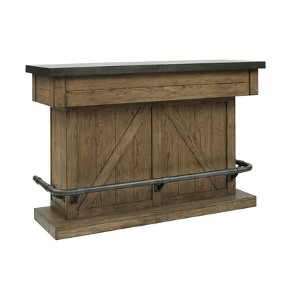 Lt Oak & Metal Top Bar (6629780127840)