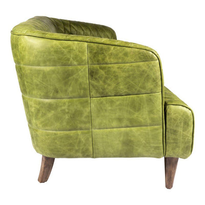 Magdelan Tufted Leather Sofa Emerald - Al Rugaib Furniture (4583157629024)