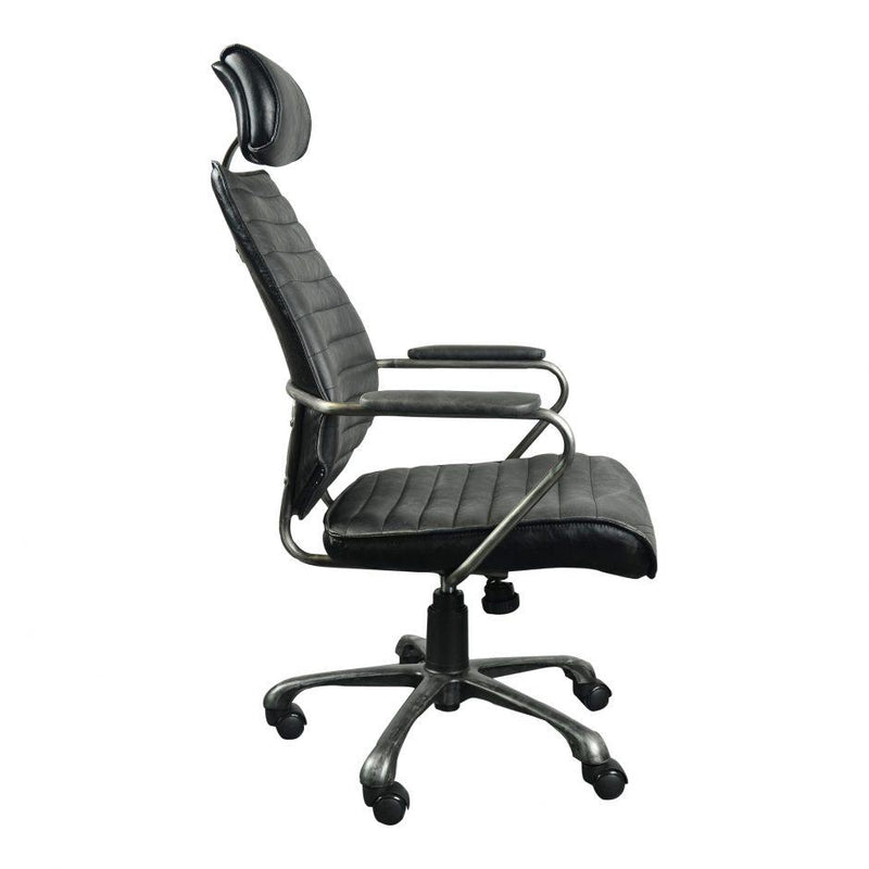 Executive Swivel Office Chair Black - Al Rugaib Furniture (4583170572384)