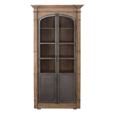 Metal Door Lt  Oak Display Cabinet (6629777244256)