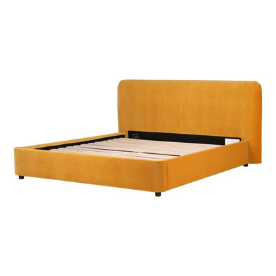 Samara Queen Bed Mustard - Al Rugaib Furniture (4583244071008)