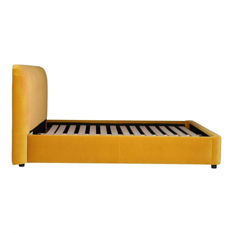 Samara Queen Bed Mustard - Al Rugaib Furniture (4583244071008)