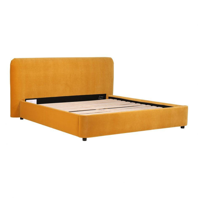 Samara Queen Bed Mustard - Al Rugaib Furniture (4583244071008)