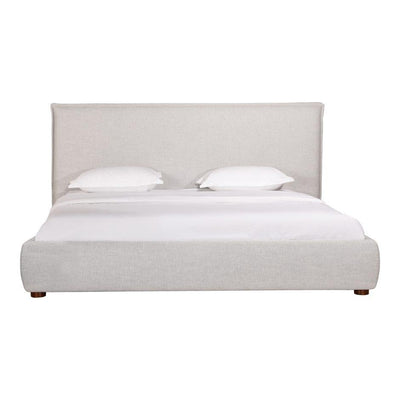 Luzon Queen Bed Light Grey - Al Rugaib Furniture (4583211892832)