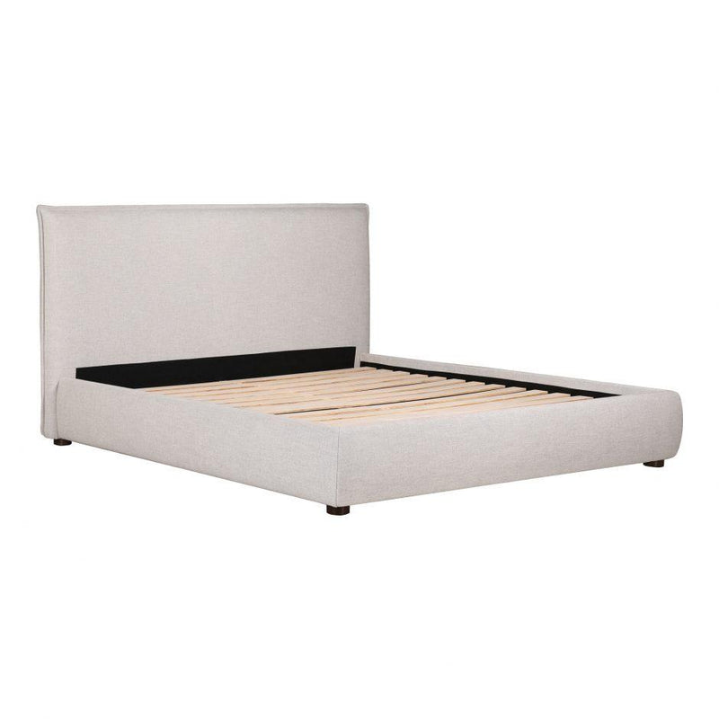 Luzon Queen Bed Light Grey - Al Rugaib Furniture (4583211892832)