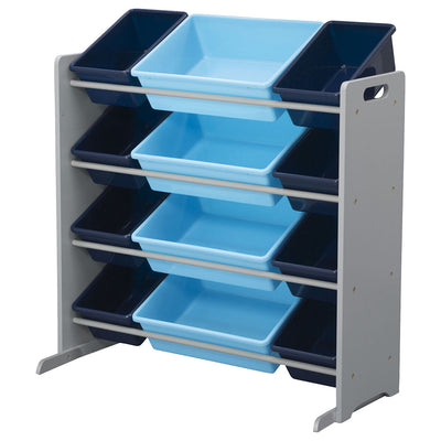 13 Bin Plastic Organizer Blue (6604688523360)