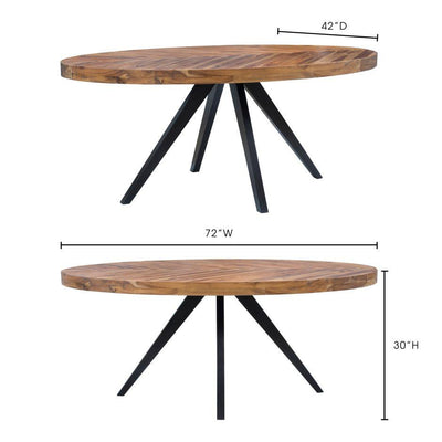 Parq Oval Dining Table - Al Rugaib Furniture (4583153926240)