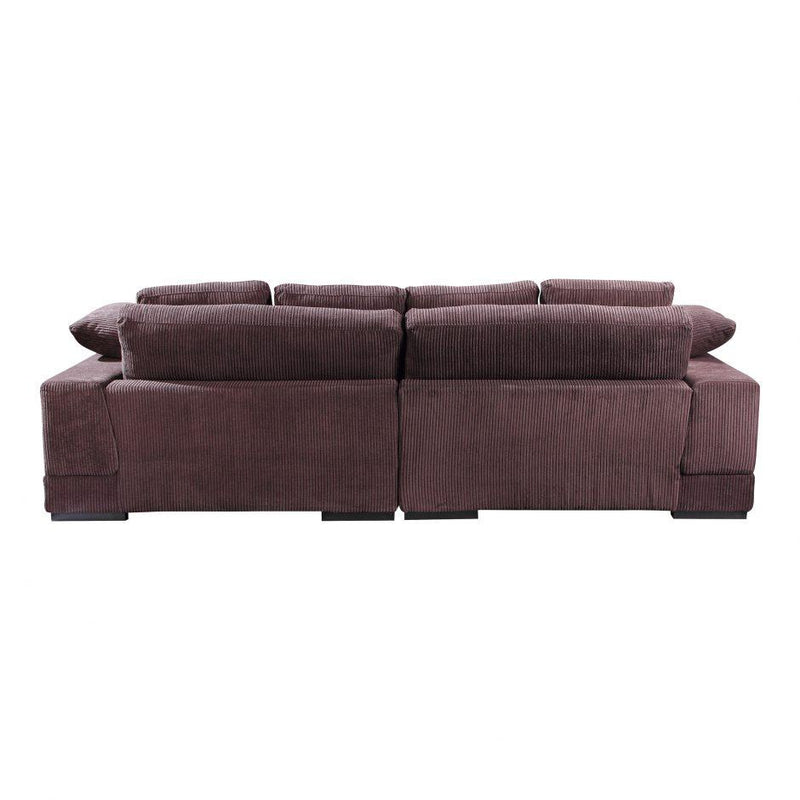 Plunge Sectional Dark Brown - Al Rugaib Furniture (4583157465184)