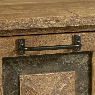 Rustic Stone Inserts Storage Console (6629791432800)