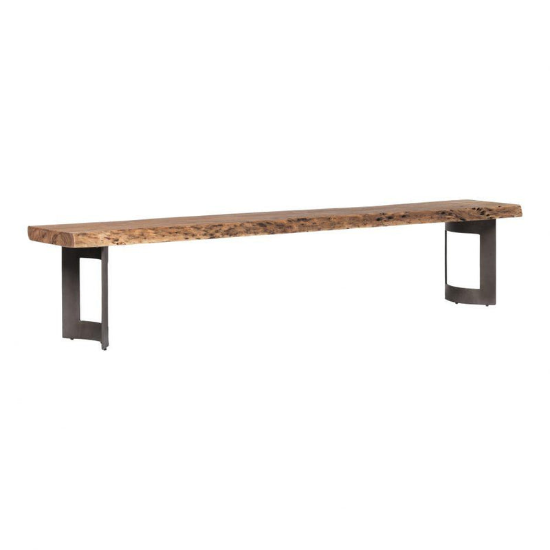 Bent Bench Small Smoked - Al Rugaib Furniture (4568059019360)