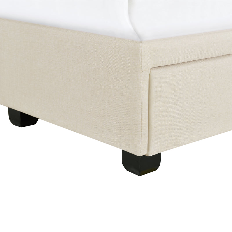 King Tufted Storage Bed - Linen (6629790744672)