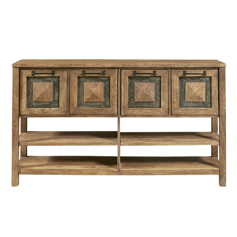 Rustic Stone Inserts Storage Console (6629791432800)